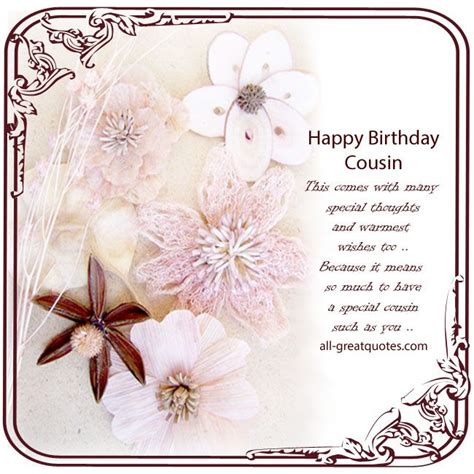 To my favourite cousin, having you in my life is certainly a source of joy and happiness. 47 best WISHES images on Pinterest | Birthday wishes, Happy birthday greetings and Birthday ...