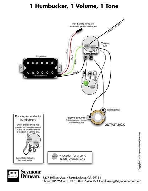 Humbucker Guitar Pickup Wiring Diagrams