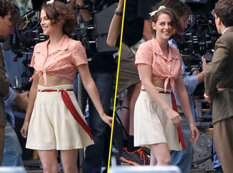 Photos Kristen Stewart Plus Féminine Et Souriante Que Jamais Sur Le Tournage Du Nouveau