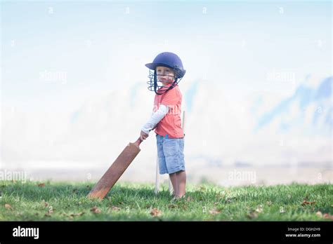 Boy Holding Cricket Bat Hi Res Stock Photography And Images Alamy