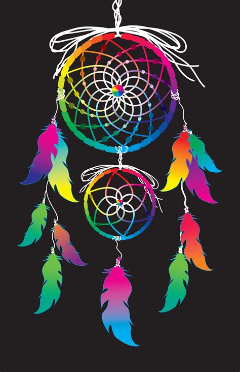 Color Wheel Graphic Design Dreamcatcher Native American Horses Dream