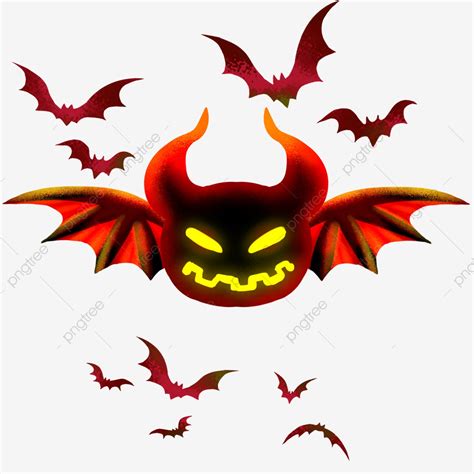 Scary Cartoon Halloween Bats