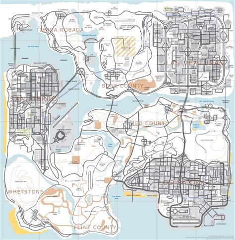Grand Theft Auto San Andreas Map