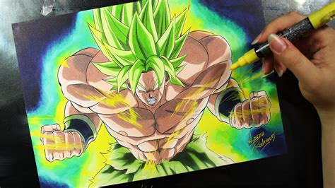 Pencil drawing for kids materials: Speed Drawing - Broly DRAGON BALL SUPER - YouTube