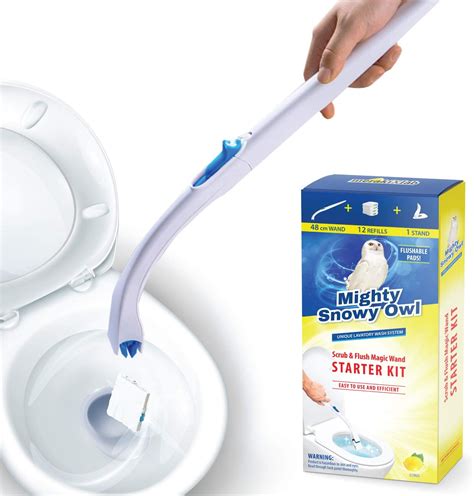 Mightysnowyowl Disposable Toilet Brush Disposable Toilet Cleaning