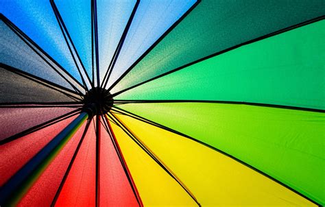 Wallpaper Background Color Rainbow Colors Umbrella Colorful