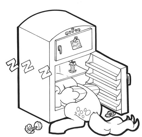 Of vegetables, fruits, meat and dairy products. Fridge Drawing at GetDrawings | Free download