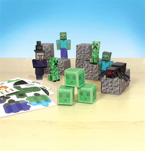 Minecraft Overworld Hostile Mobs Paper Craft Partytoyz Ph