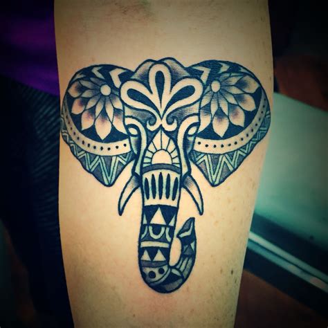 Arm Tribal Elephant Tattoo Best Tattoo Ideas