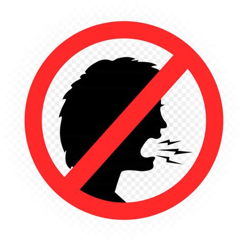 20 Please Keep Quiet Signs Silhouette Stock Photos Pictures And Royalty