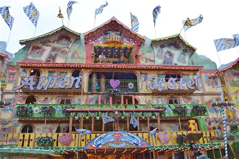 A hamburger (also burger for short) is a food, typically considered a sandwich, consisting of one or more cooked patties of ground meat, usually beef, placed inside a sliced bread roll or bun. Alpen Hotel auf dem Hamburger DOM