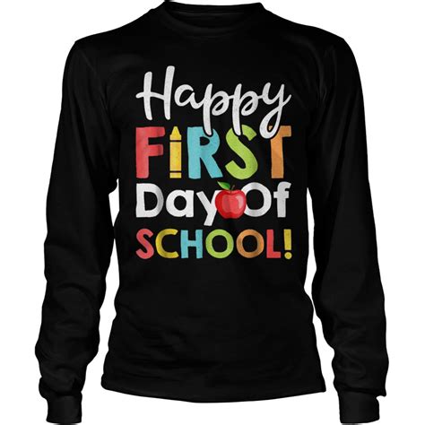 Original Happy First Day Of School Shirt Premium Tee Shirt