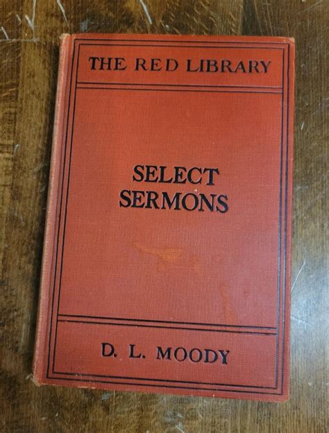 The Red Library Select Sermons By Dl Moody Ebay