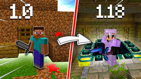 Minecraft Pero Cambia De Version Cada 10 Minutos Todas Las Versiones De Minecraft Youtube