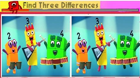 Can You Spot The Differences Numberblocks Find The Difference Youtube