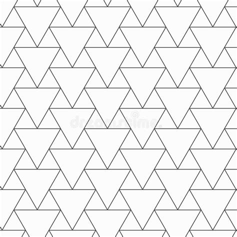 Geometric Vector Pattern Repeating Symmetry Linear Triangle Shape