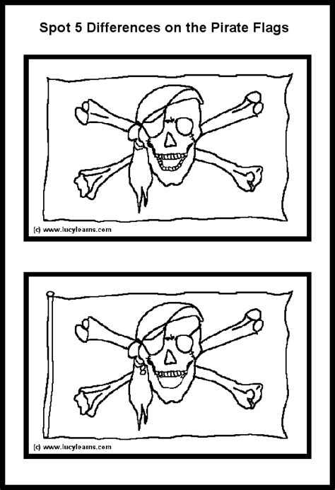 Coloring Pages Pirate Printables Free Kids Activity
