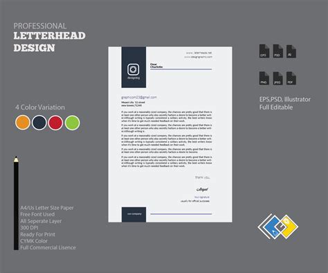 letter head design service letter head design services company