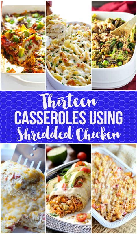 An easy, fast and flavorful shredded chicken recipe that's incredibly versatile. 13 Cozy Casseroles Using Shredded Chicken | Shredded ...