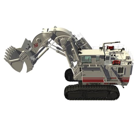 Hydraulic Mining Excavator Terex O 3d Model