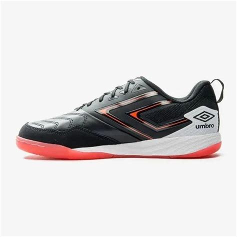 Chuteira Futsal Umbro Pro 5 Bump Tênis Em Couro Preto Netshoes
