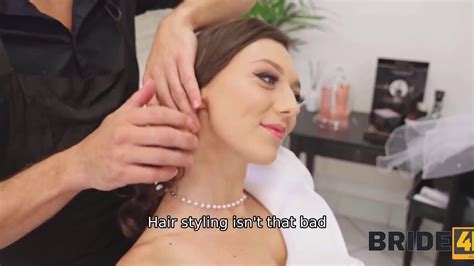 czech bride cheats with hairdresser on the wedding day