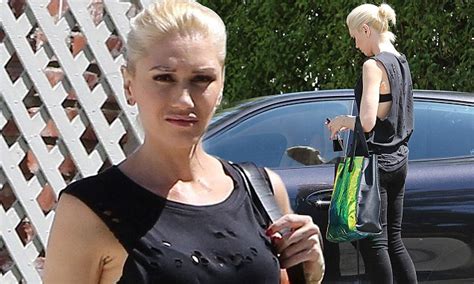 Gwen Stefani Flashes Her Bra During Day Out With Husband Gavin Rossdale