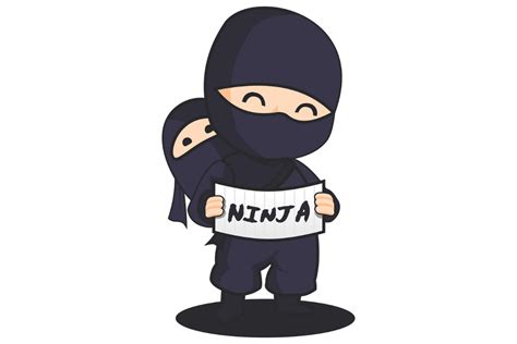ninja dad and son illustration design gráfico por vector haven · creative fabrica