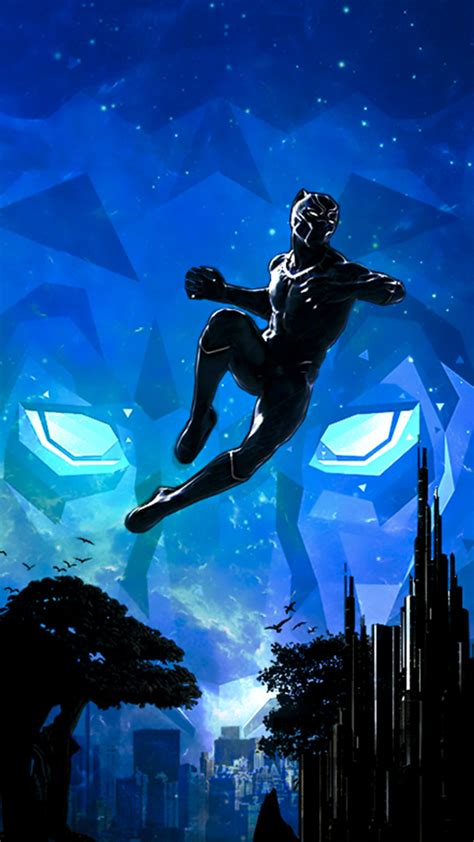 1440x2560 Black Panther Marvel Cinematic Universe Artwork Samsung