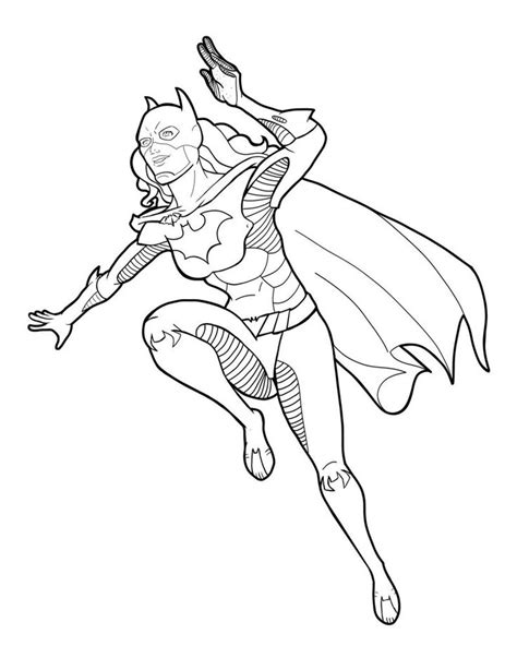 New Batgirl Lines By Zclark Coloring Pages Superhero Coloring Pages Color