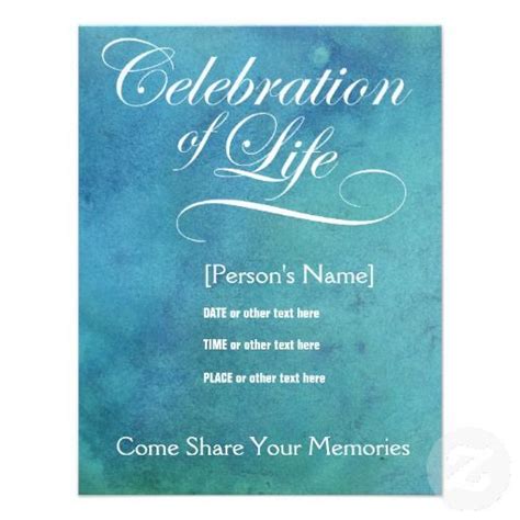 Free wedding flyer in psd. Elegant Celebration of Life Memorial Invitation ...