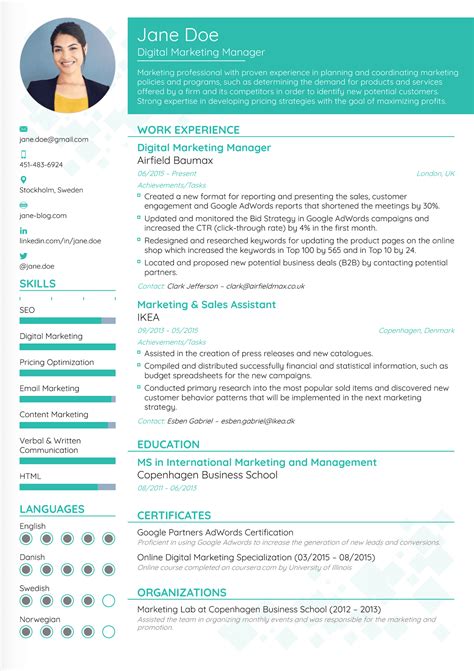 Best Resume Layout For 2023 Free Template