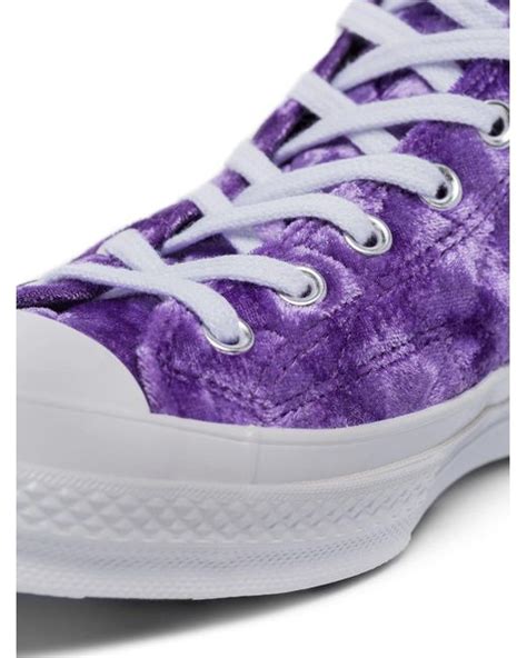 Converse X Golf Le Fleur Purple Chuck Taylor 70 Velvet Sneakers For