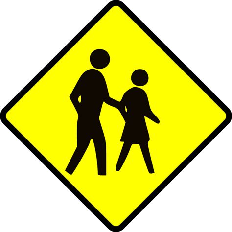 Download Signs Pedestrian Crossing Royalty Free Vector Graphic Pixabay