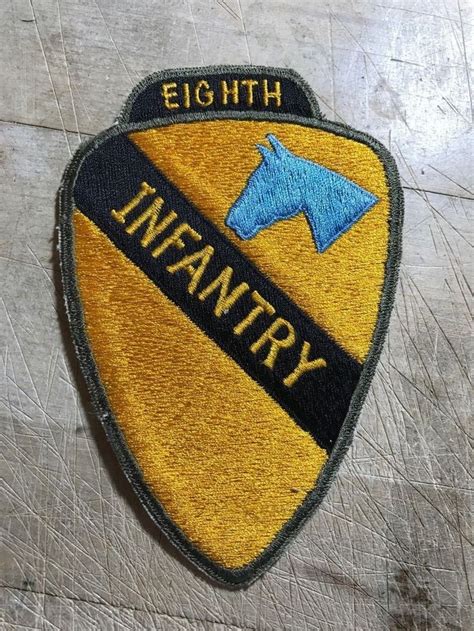 Vietnam Us Army Patch 1st Cavalry 8th Division Infantry Original