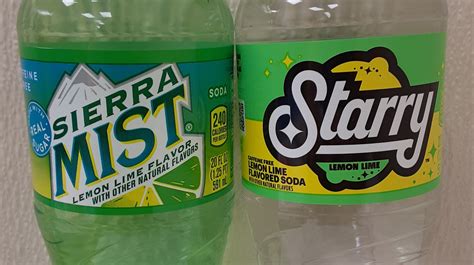 Head To Head Taste Test Sierra Mist Vs Starry