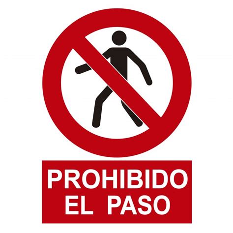 Prohibido El Paso Pictograma