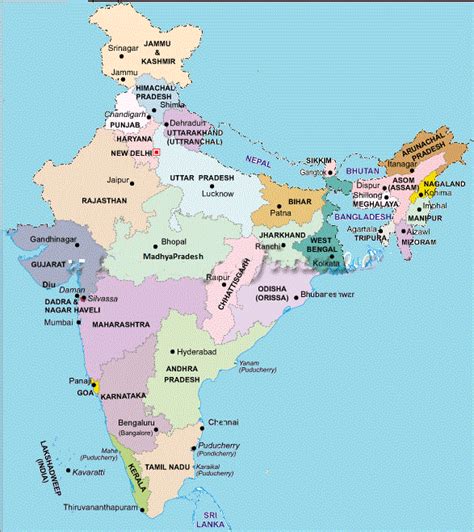 India Political Map Stock Photos India Political Map Stock Images Alamy