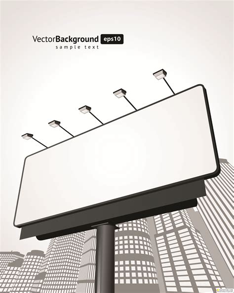 Stock Vector Urban Blank Billboards Векторные клипарты текстурные
