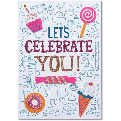 American Greetings Celebrate Birthday Card With Rhinestones