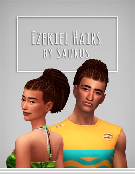 Saurus Sims Ezekiel Hairs Sims 4 Hairs