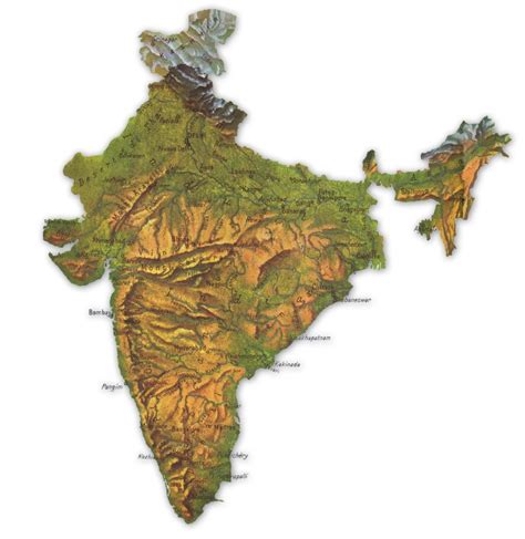 L India Cartina Fisica Tomveelers