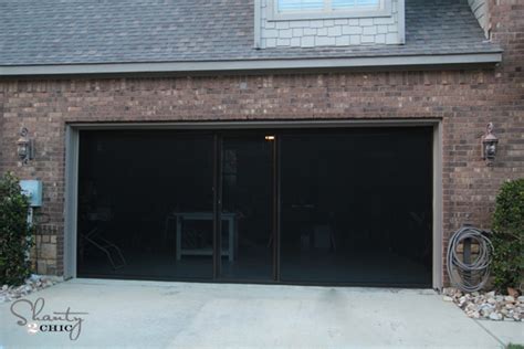 Really, with a screen door, you can turn your garage into an outside terrace that is shielded from the street. Check out my new Garage Screen - So AWESOME! - Shanty 2 Chic