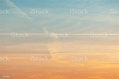 Colorful Clouds On Soft Sunset Sky Stock Photo Download Image Now