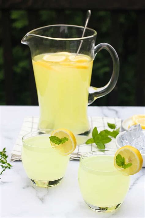 This Homemade Lemonade With Freshly Squeeezed Lemons And Hint Of Spicy