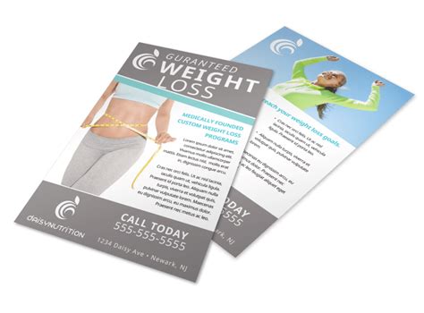 Guaranteed Weight Loss Flyer Template Mycreativeshop