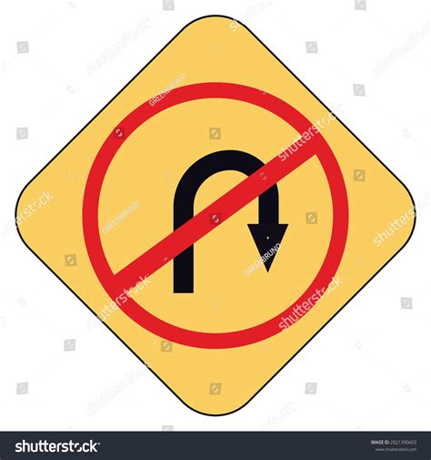 Traffic Signs Logo Dont Stop Turn Stock Vector Royalty Free