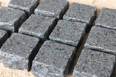 Blue Black Granite Setts Stone Footing