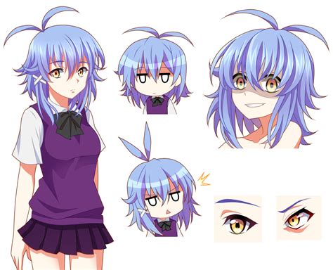 Colored Character Reference Sheet Anime Style Artistsandclients