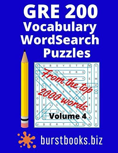 Gre 200 Vocabulary Word Search Puzzles Best Gre Vocabulary Book By